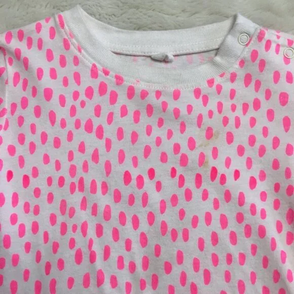 Stella McCartney Kids Baby Pink White Polka Dot Matching Set Size 12 Months